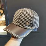 Houndstooth baseball cap