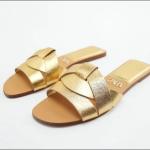 cross strap slide sandals