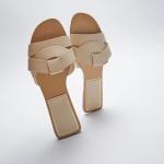 cross strap slide sandals