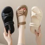 knot slide platform sandals